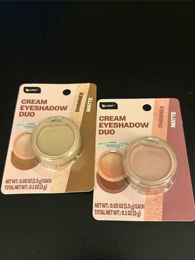2 b.pure Cream Eyeshadow Duos — Pink and Beige Shades